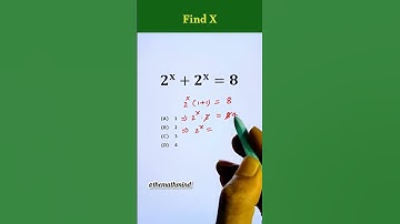 Find x  #mathtricks #algebra