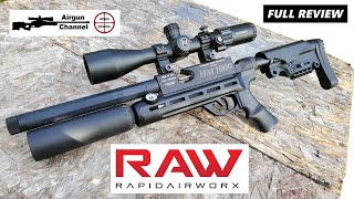 RAW Micro Hunter by Rapid Air Worx (Full Review) Compact HM1000 Chassis Gun PCP Air Rifle