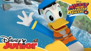 Mickey and the Roadster Racers | Donalds Dangerous Fishing Trip | Disney Junior Arabia