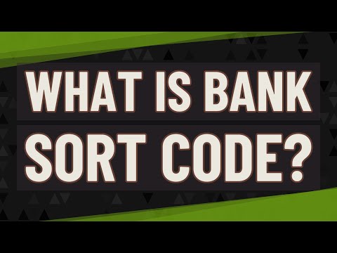 Video: Che cos'è il codice di ordinamento bancario in India?