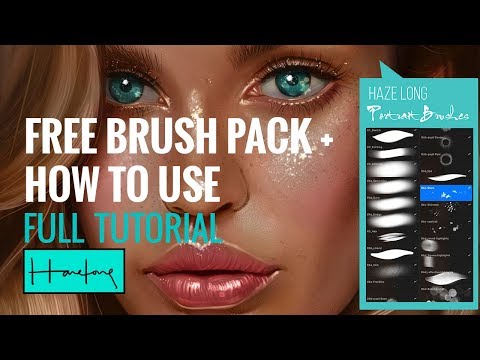 procreate-brush-pack-+-portrait-tutorial-from-start-to-finish