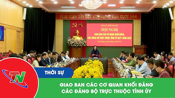 Giao ban các cơ quan khối Đảng, các Đảng bộ trực thuộc Tỉnh ủy