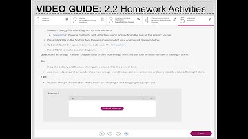 VIDEO GUIDE: 2.2 Homework Activities
