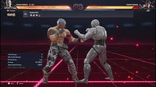 Tekken 8 - Bryan Fury All Moves (Move List/Command List)