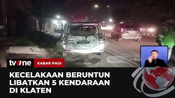 Kecelakaan Beruntun Libatkan Empat Minibus dan Bus Pariwisata | Kabar Pagi tvOne