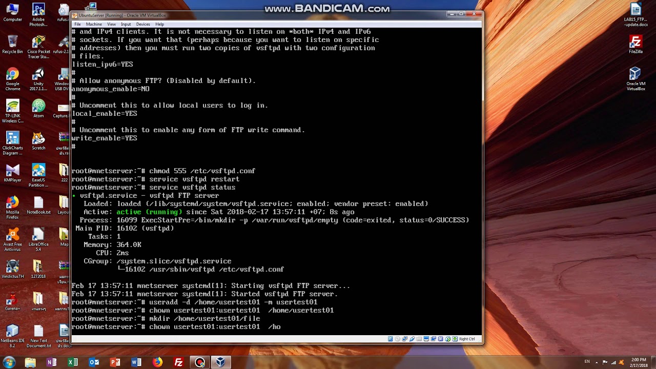โปรแกรม ftp server  Update  สร้าง FTP Server ด้วย Ubuntu Server
