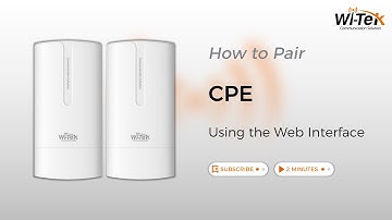 How to Pair CPE Using the Web Interface