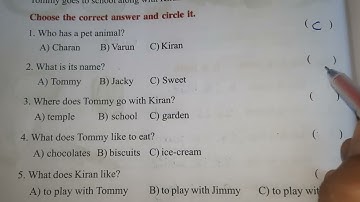 Worksheet  3.10 (I)Class 3 Unit 3 The Loyal Mongoose