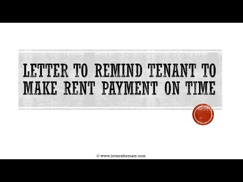 Video: How To Write An Application For The Recalculation Of Rent