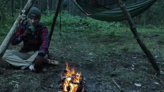 картинка: Замерз.Поход с ночевкой. Бушкрафт.