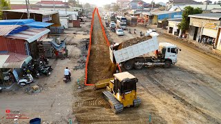 Skills Operator Dozer Work Depth Floor​ Missing Under Road Foundation Was​ Filling Using Stone Soils by គ្រឿងចក្រ Power Machines 5,670 views 2 weeks ago 1 hour, 16 minutes