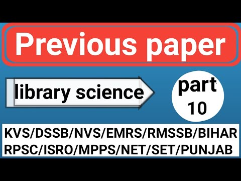 part-10,Librarian exam important question 2020। library science -questions, answer & solution