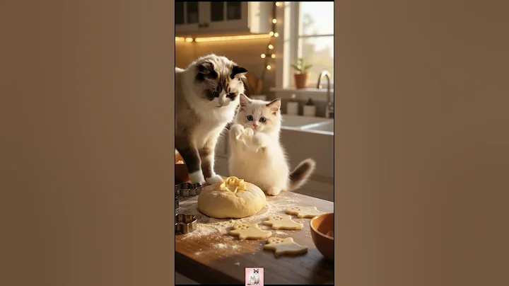 Video 11755641: cat kitten fluffy, cat mom kitten, kitten cat first, mother cat, adorable cats, beautiful cat