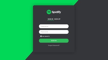 JavaFX - Login form - Spotify inspiration