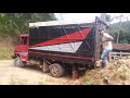 Mercedes 608 Boiadeiro descarregando os bois... Salesópolis SP