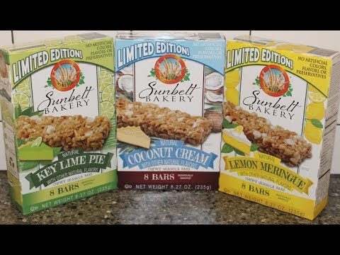 Sunbelt Bakery: Key Lime Pie, Coconut Cream & Lemon Meringue Granola Bar Review