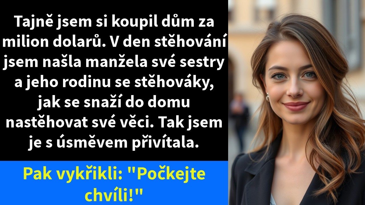 Tajně jsem si koupil dům za milion dolarů. V den stěhování jsem našla manžela své sestry a jeho