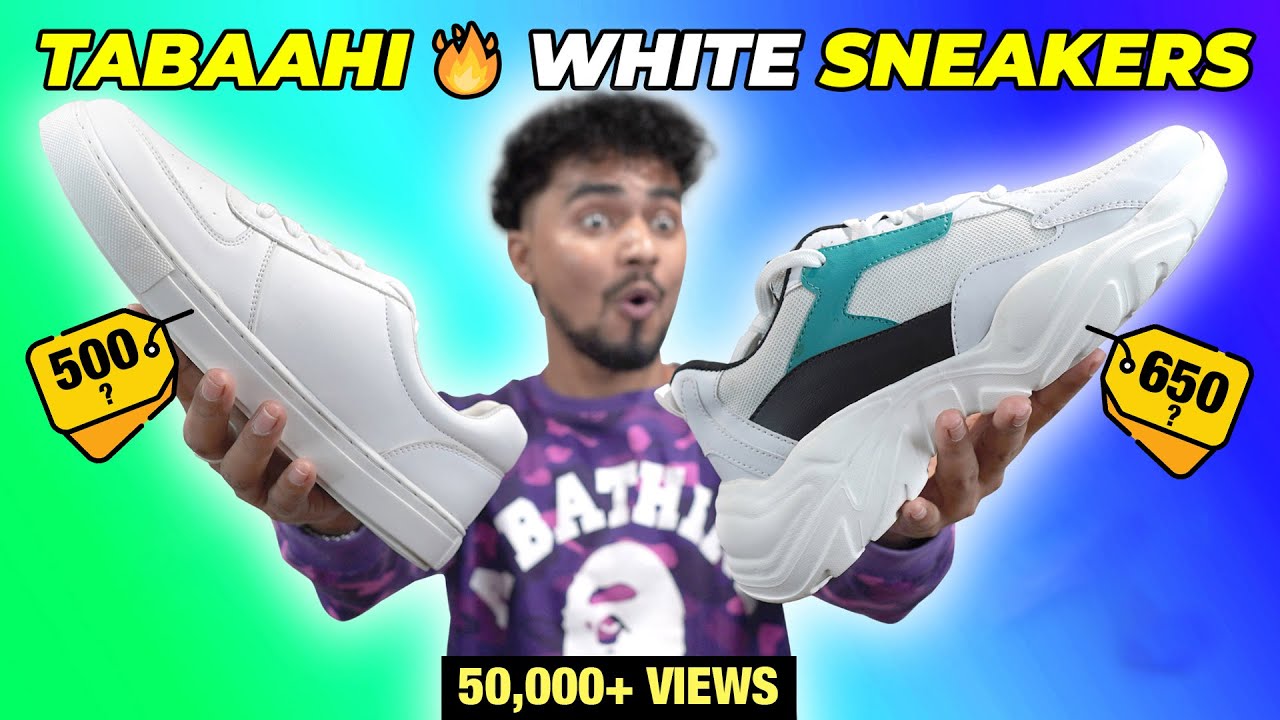 TOP 5 BUDGET WHITE SNEAKERS/SHOES FOR MEN UNDER 500/1500 | Amazon Haul -  YouTube