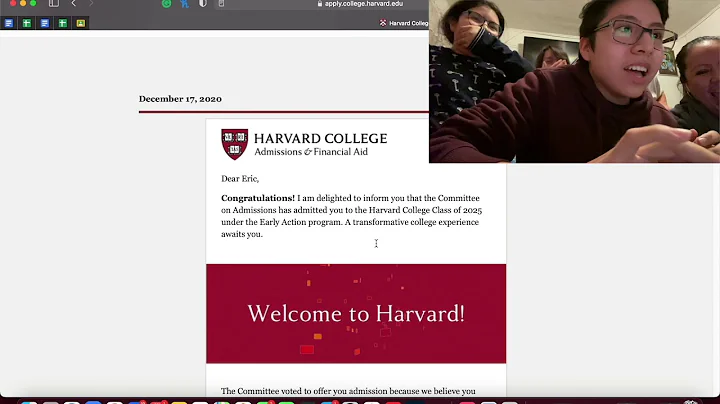 HARVARD COLLEGE DECISION REACTION 2020 | Class of ...