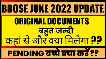 bbose result 2024 | pending result | BBOSE june Result 2024 | Bbose Result | original documents