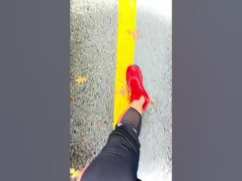 Walking the line veering right - YouTube