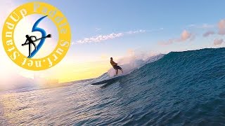 Video thumbnail of "SUP Surfing at Oahu South Shore"
