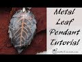 Easy Polymer Clay Project: Metal Leaf Pendant Tutorial