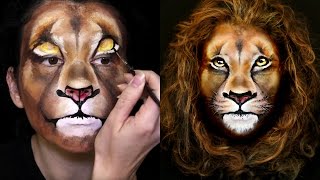 Lion Makeup & Face Painting Tutorial