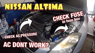 Nissan Altima AC dont work check these things and AC fuse