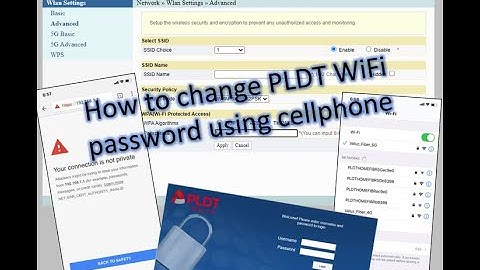 How to change PLDT Wifi password using cellphone