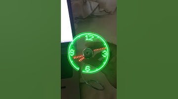Led Clock on Fan, Fanclock, USB
