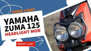 Yamaha Zuma 125 headlight MOD
