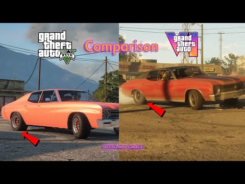 GTA VI VS GTA V Real Graphics Comparison - 2K