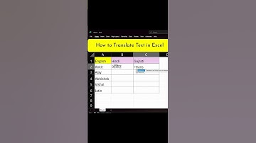 Excel Translate Function | How to Translate Text in Excel | Excel Tips & Tricks #translation #Shorts