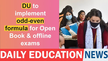 DU to implement odd-even formula for Open Book & offline exams.
