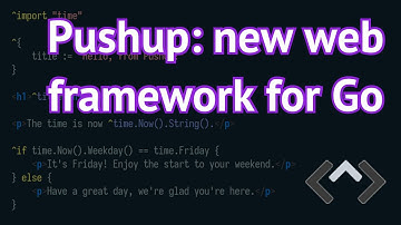 Pushup web framework for Go preview demo