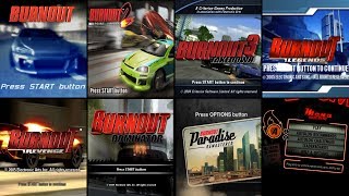 Burnout - All Main Menus and Theme Songs