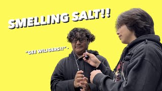 Having People Sniff Smelling Salt!