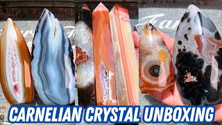 Statement Pieces | Artisan Carnelian Crystal Unboxing! For Sale now!