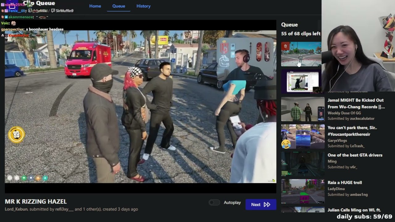 Fanfan reacts to some CG and GG clips | Nopixel 4.0 | GTA | CG