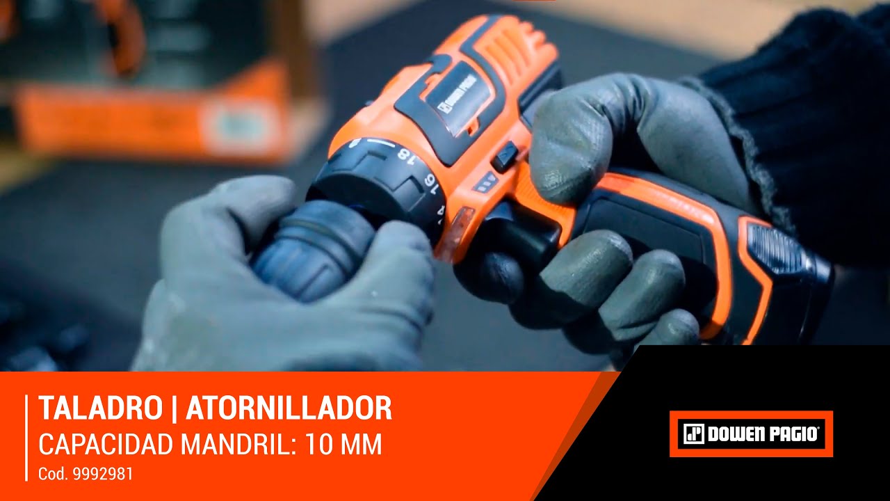 video Taladro Atornillador 10 mm a Bateria 12V