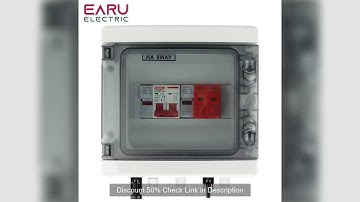 DC 500V 1 Input 1 Output Solar Photovoltaic PV Combiner Box With Surge Lightning Protection DC Fuse