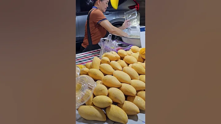 Must Eat! Thai Mango Sticky Rice - Fruit Cutting Skills #shorts - DayDayNews