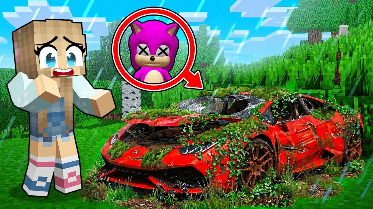 Kız Bebek Sonic'in Terk Edilmiş Arabasını Bulduk! -Minecraft