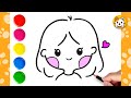 Draw a Girl Super Easy | How to Draw a Girl Step by Step For Kids | Kawaii Drawings