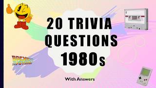 20 Trivia Questions 1980s Youtube