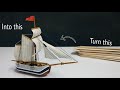 How To Make a miniature Ship from popsicle stick