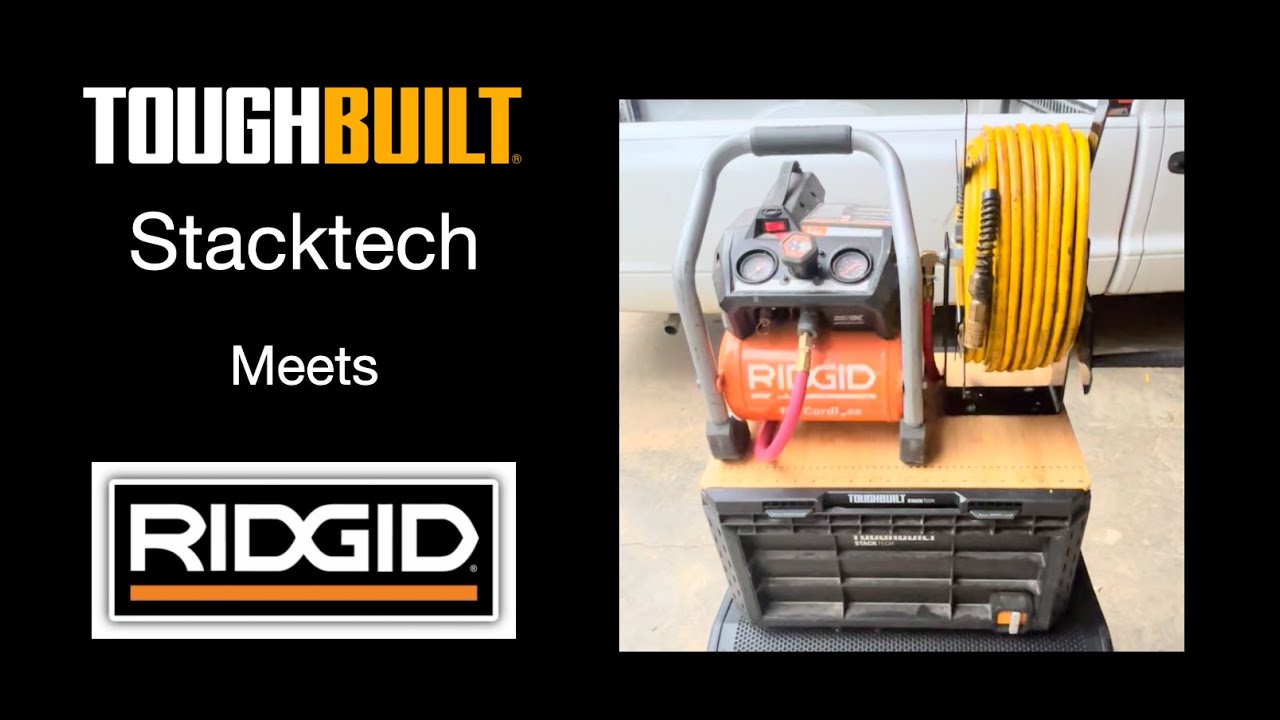 Ridgid Stack Stack tech/Ridgid stackable Air compressor - YouTube