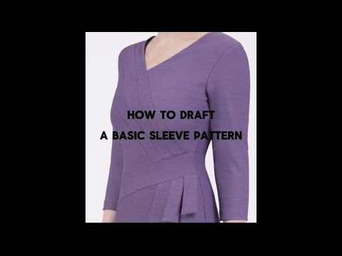How to draft a basic sleeve pattern | Beginner friendly Tutorial - YouTube