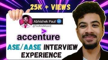 Accenture ASE/AASE interview experience 2024 | How I got selected at first attempt